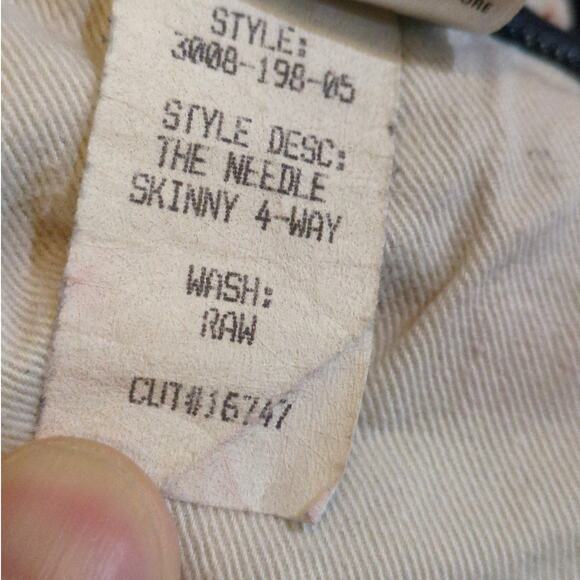 Hiroshi Kato Jeans Men's 30x30 The Needle Skinny 4-Way Selvedge Blue Denim USA - Picture 7 of 11